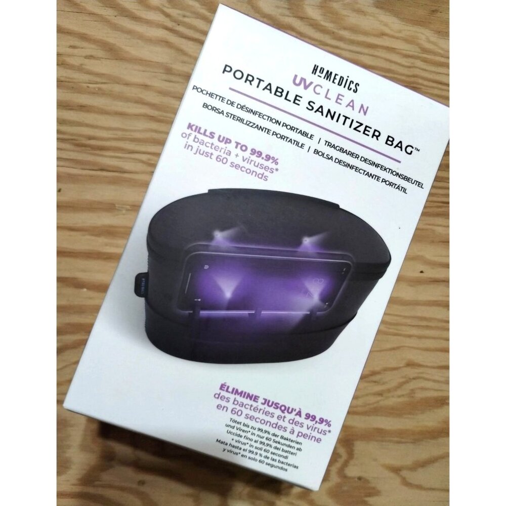 Smart Phone Portable Cleaner Sanitizer Bag Homedics - Kills Germs